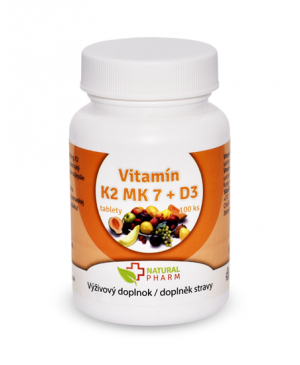 Vitamín K2 MK-7 + D3 tablety