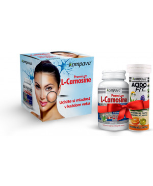 Kompava premium L-carnosine - obnova buniek, Q10, vitamín E