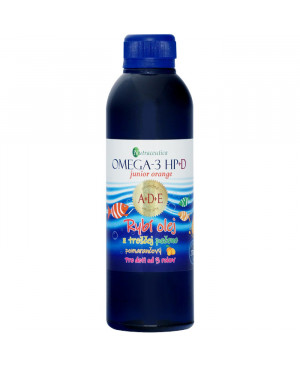 rybí olej z treščej pečene omega-3 HP+D junior orange