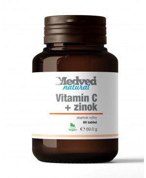 Vitamín C + zinok medveď natural