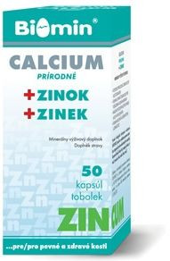 BIOMIN Calcium prírodné + zinok