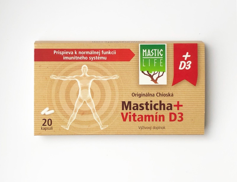 Mastichové Kapsuly MasticLife + Vitamín D3 