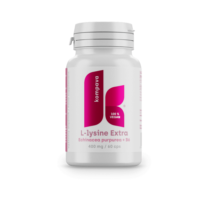 Kompava L-lyzín, vitamín B6, echinacea purpurová