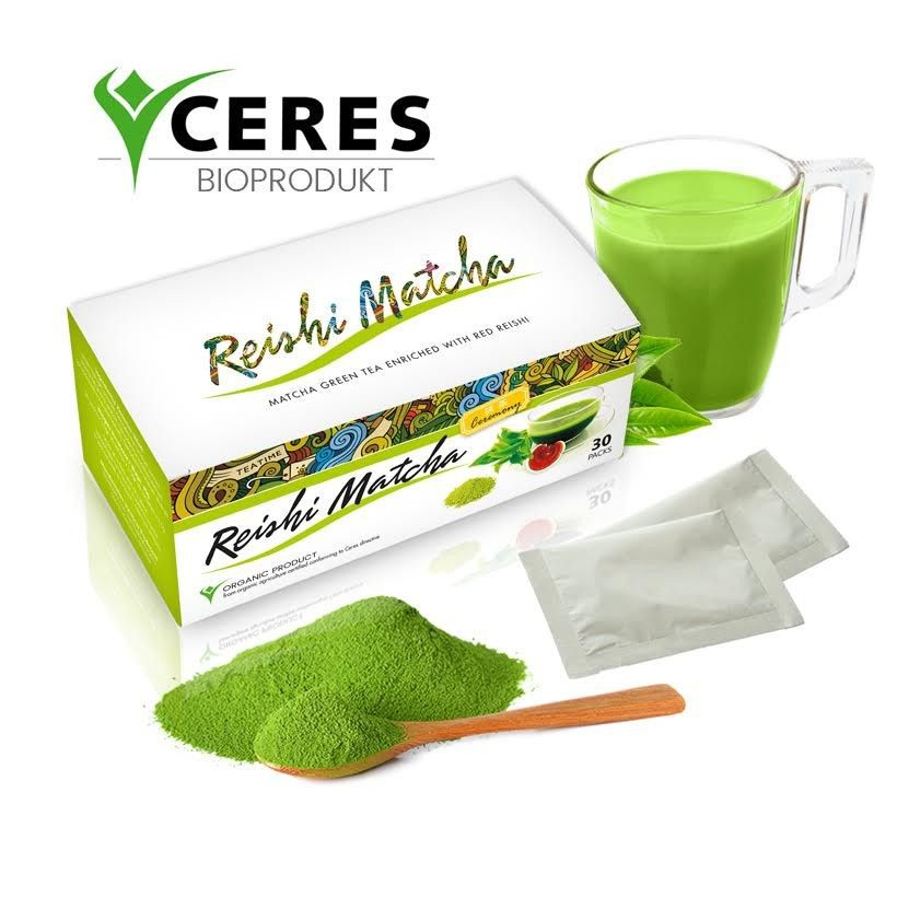 Reishi Matcha čaj BIO (30 sáčkov x 1,5 g)