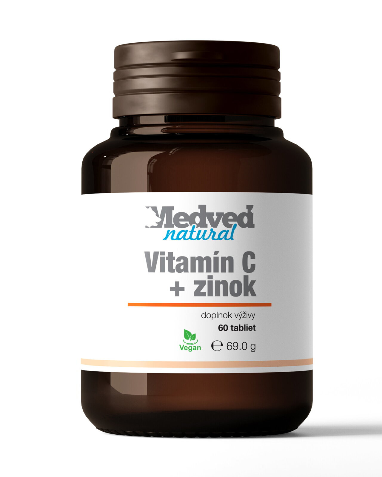 Vitamín C + zinok medveď natural