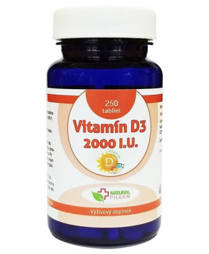 Vitamín D3 2000 I.U. tablety