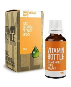 vitamin bottle grapefruit olej kvapky