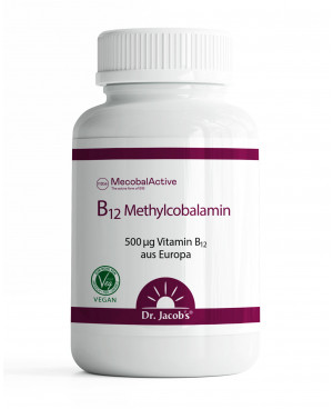 Dr. Jacobs Vitamín B12 Methycobalamin 500 μg 60 tabliet	