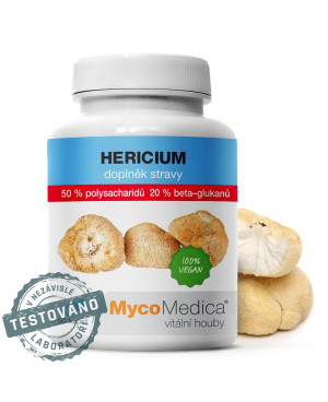 MycoMedica Hericium (Korálovec ježovitý) 50% 90 kapsúl	