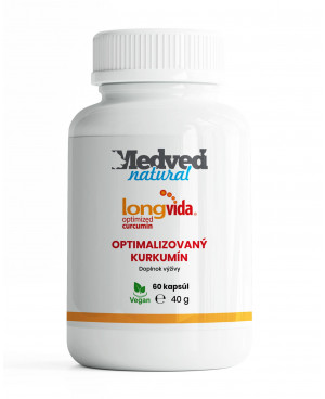 Medveď natural LongVida® optimalizovaný kurkumín 60 kapsúl	