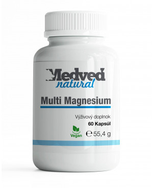 Multi Magnesium Medveď natural 60 kapsúl	