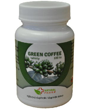 Natural Pharm Zelená káva extrakt 100 a 200 tabliet	